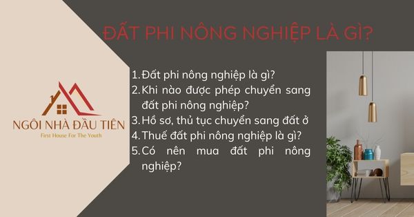 đất phi nông nghiệp là gì