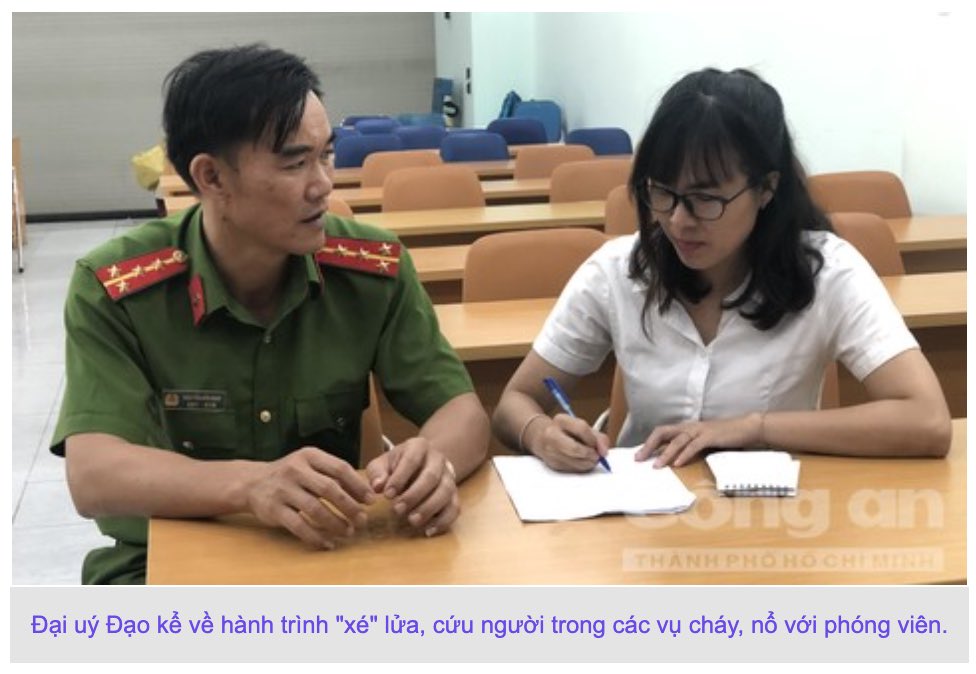 Dương Trung Oanh phỏng vấn Cảnh sát Phòng cháy chữa cháy & Cứu nạn cứu hộ