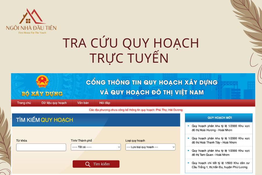 Tại sao phải tra cứu quy hoạch trực tuyến ngoinhadautien