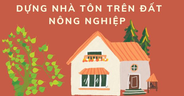 DỰNG NHÀ TÔN TRÊN ĐẤT NÔNG NGHIỆP