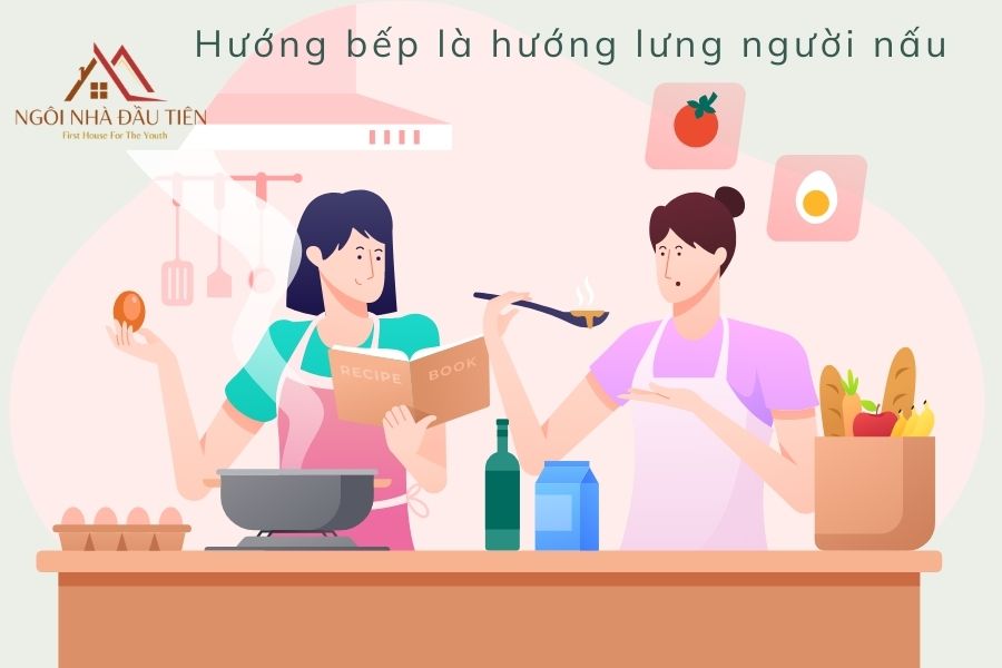 Hướng bếp là hướng lưng người nấu